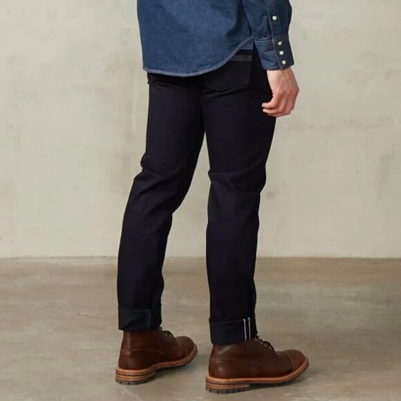 Momotaro Selvedge Denim Jeans 0306-IBSP Tight Tapered 15.7oz Indigo Black Japan - Picture 2 of 16